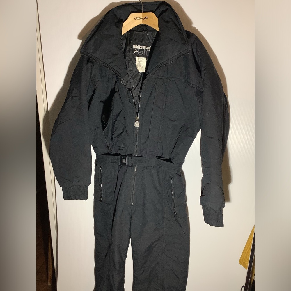 Vintage Ski suit Black Full-Body Jumpsuit